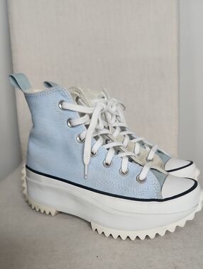 Converse Run Star Hike High 'Summer Denim' platform sneaker.